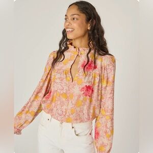 NWT Natalie Martin Georgia Silk Blouse